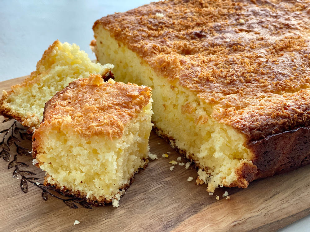lemon lime coconut slice cake