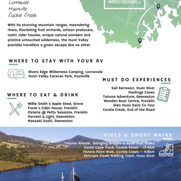 FREE Hobart to Huon Valley Road Trip Itinerary Quick Guide