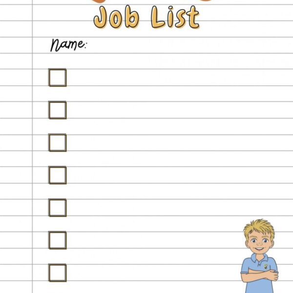 FREE Jasperoo's Job List For Kids