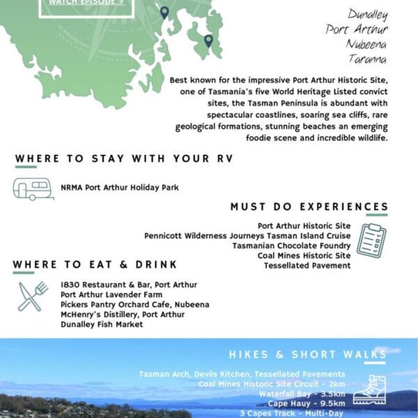 FREE Hobart to Port Arthur Road Trip Itinerary Quick Guide